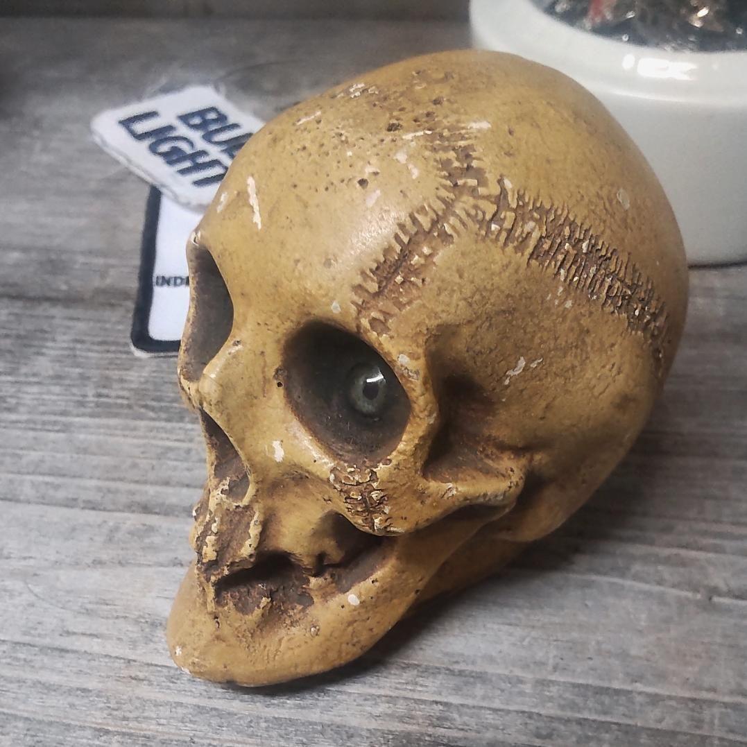 randotti ビンテージ　スカル　置物　ディズニー　髑髏　骸骨　義眼