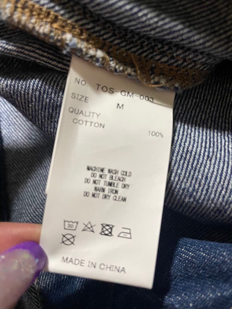 【美品】Tostalgicclothing denim pants/blue Ｍ