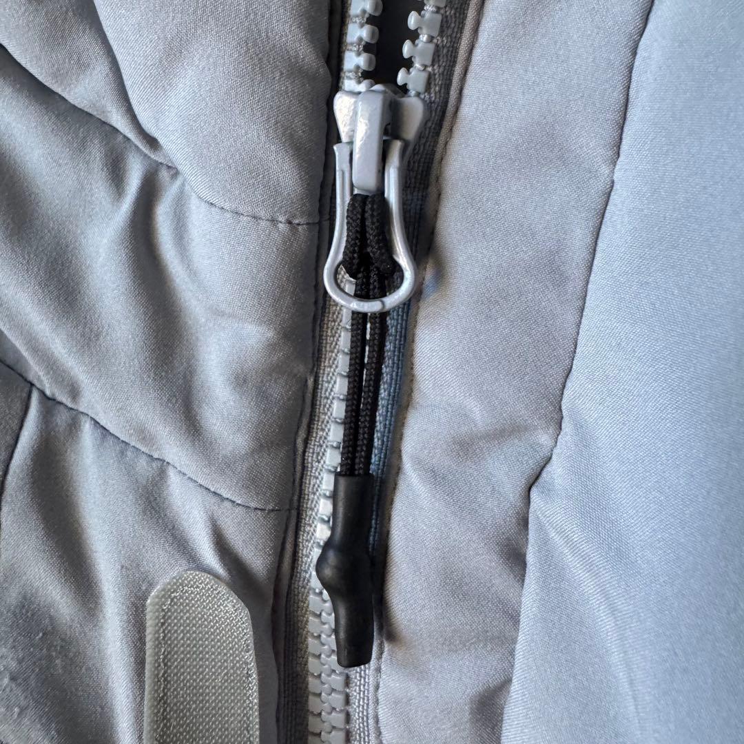 ノースフェイス ダウンジャケット XLサイズ 古着 グレー