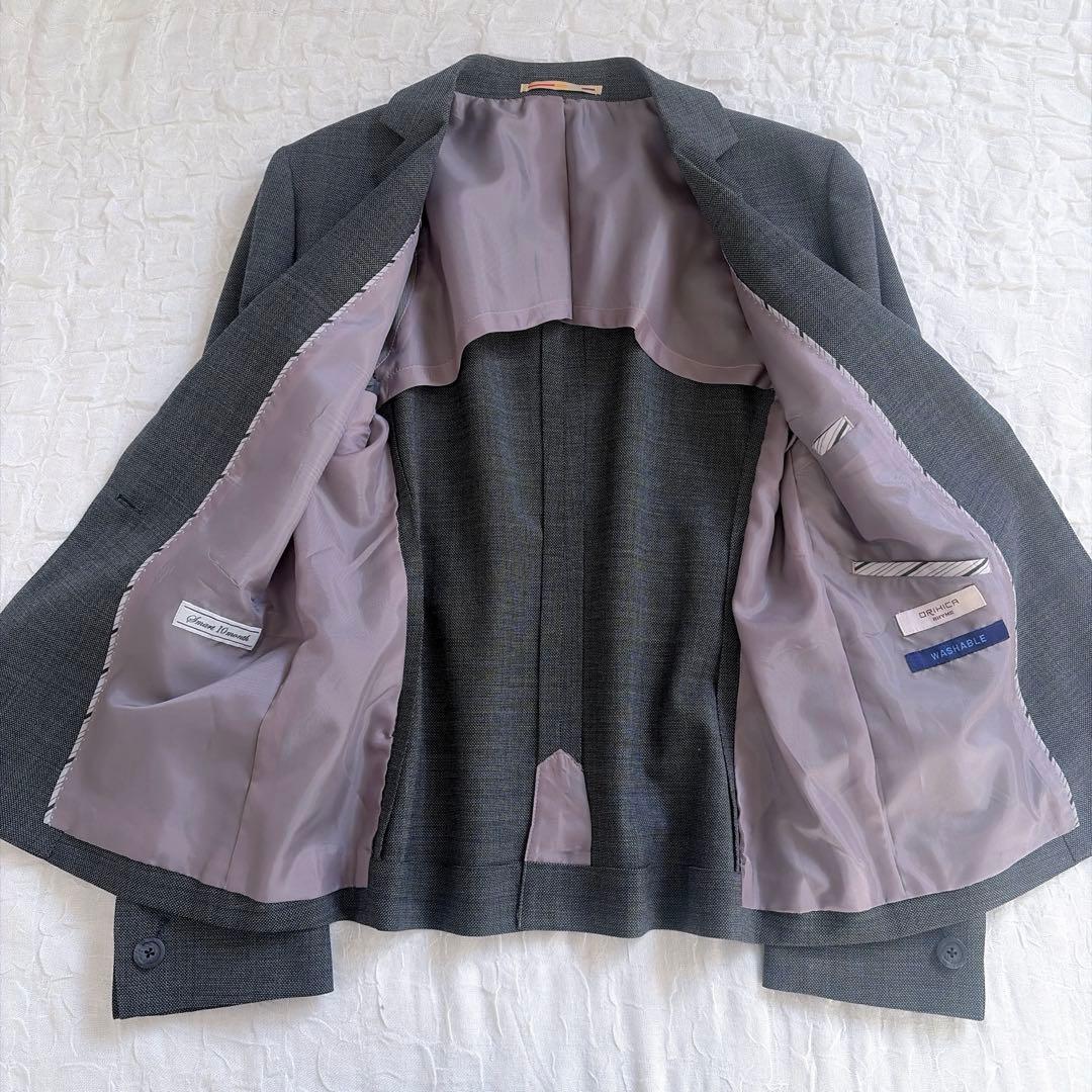 【オリヒカ】美品✨洗える セットアップスーツ 3点 ジャケット スカート パンツ