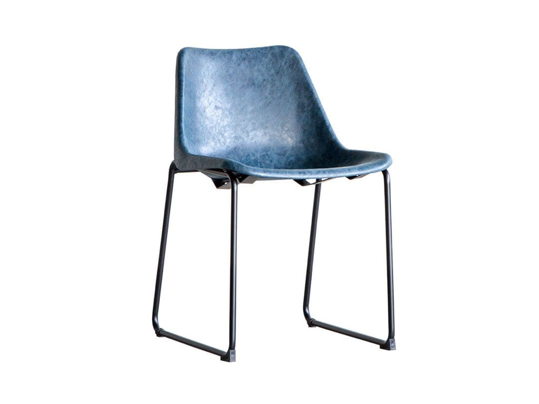 クラッシュゲート ログ ダイニング　チェア ヴィンテージ ブルー