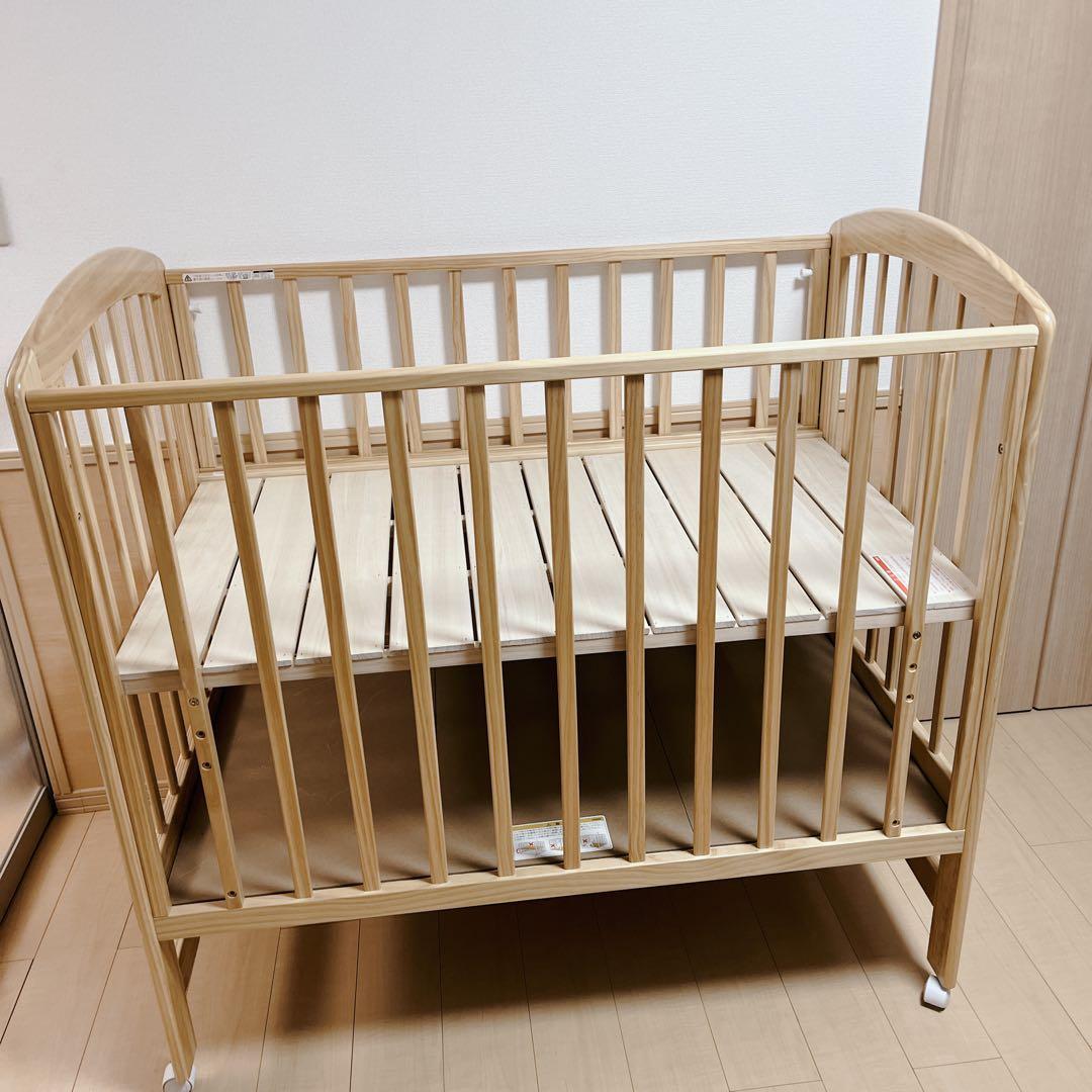 (専用ページ)KATOJI ハイポジションベビーベッド アーチ ナチュラル