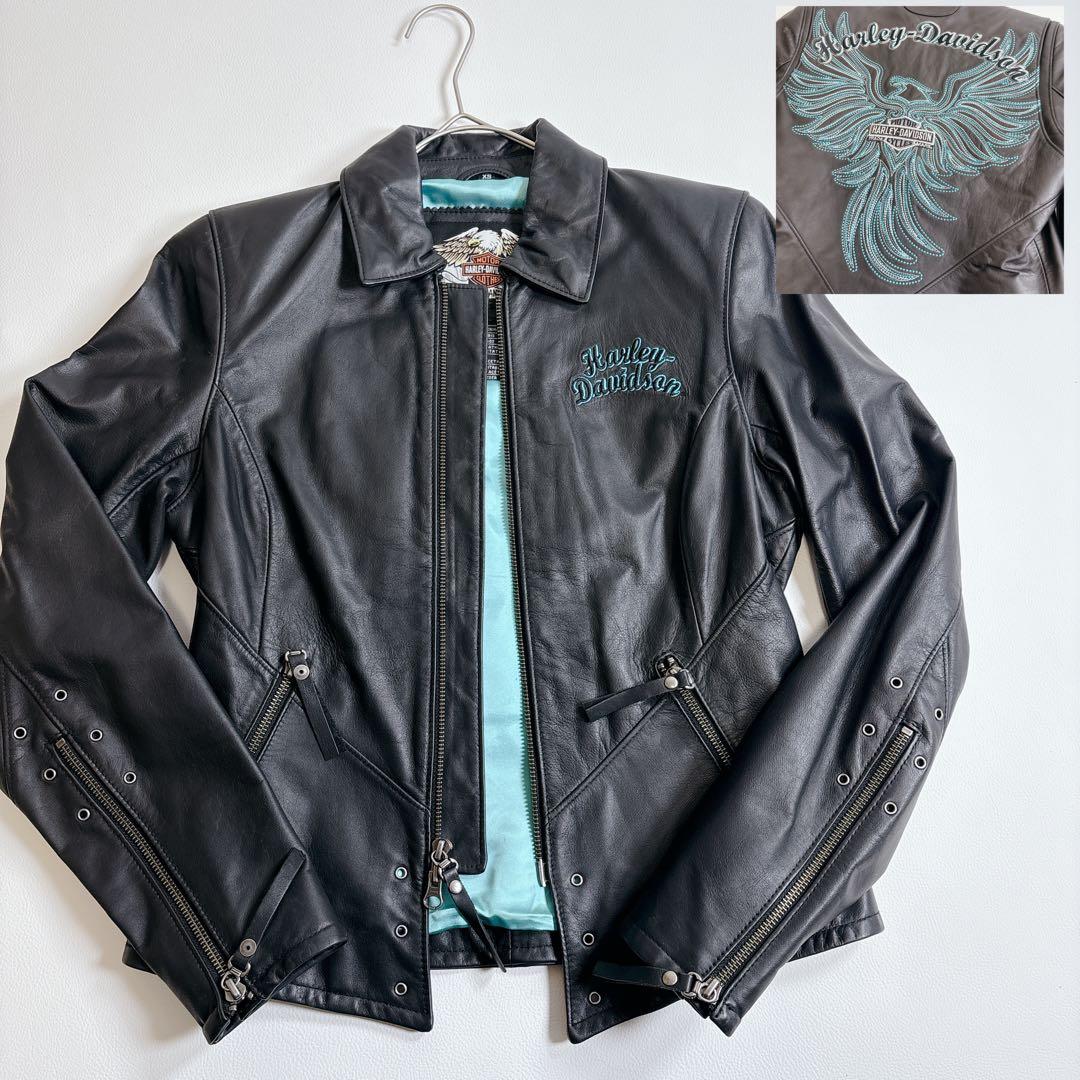 Harley-Davidson シングルライダース　イーグル　ターコイズ　XS