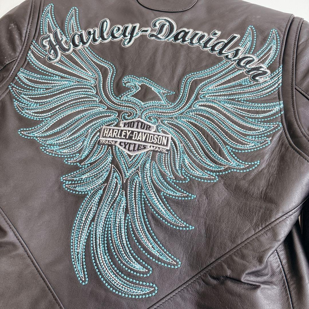 Harley-Davidson シングルライダース　イーグル　ターコイズ　XS