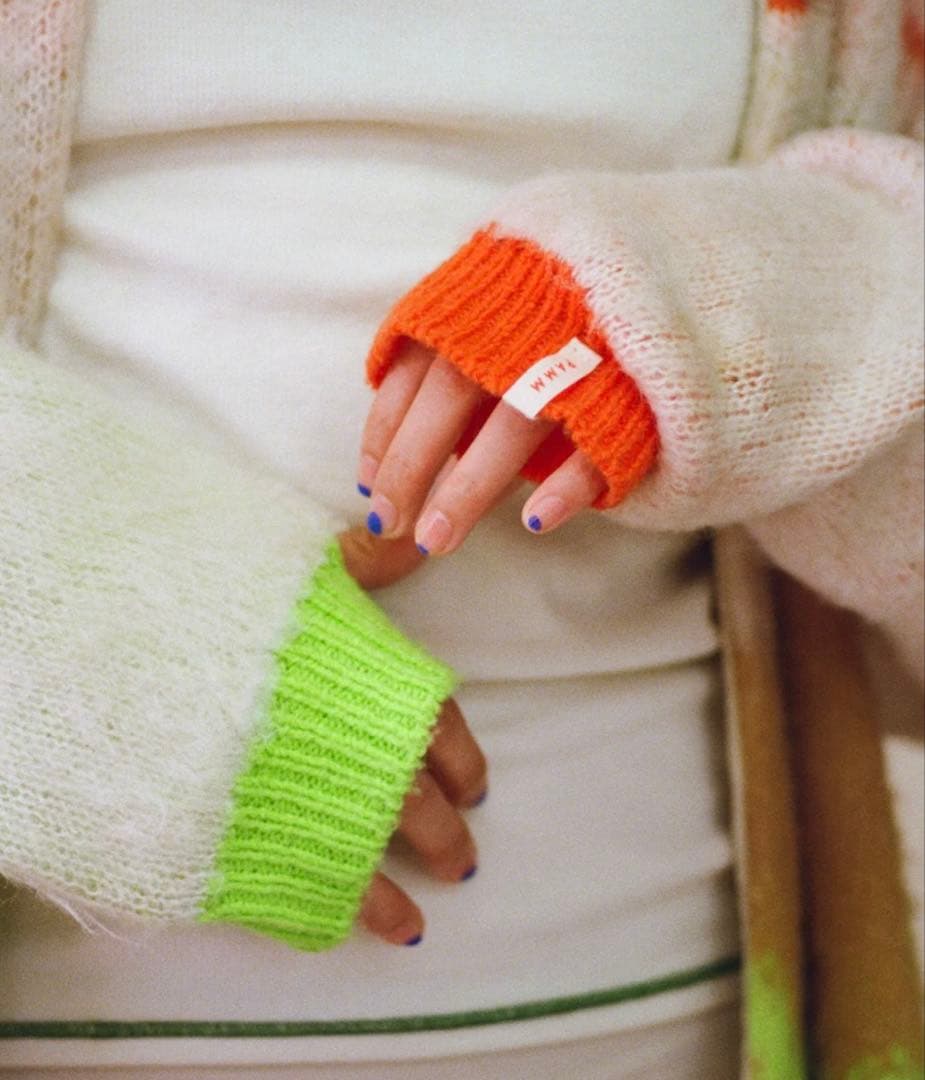 【新品タグ付き】pamm 気狂いのニットカーディガン 不幸なベージュ