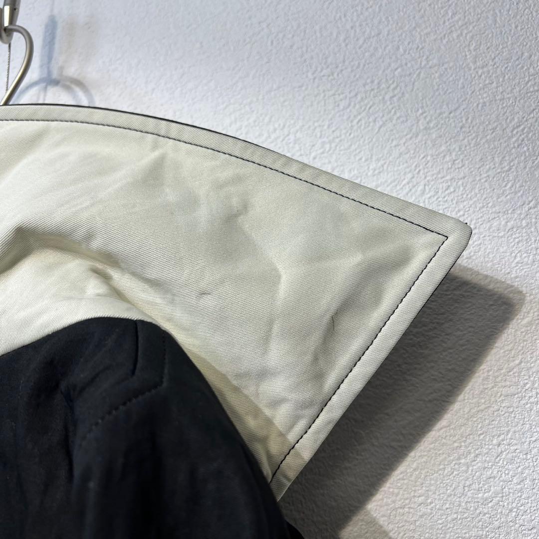 希少 ワイズ 上質 ワッシャー シワ加工 ダブルガンパッチ チェスターコート 1