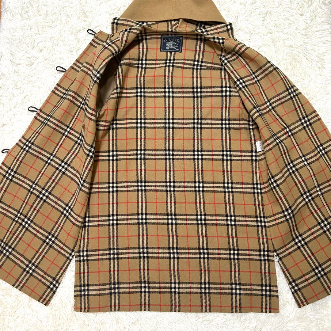 ✨カシミヤ混✨BURBERRY バーバリー　ダッフルコート　ノバチェック　S