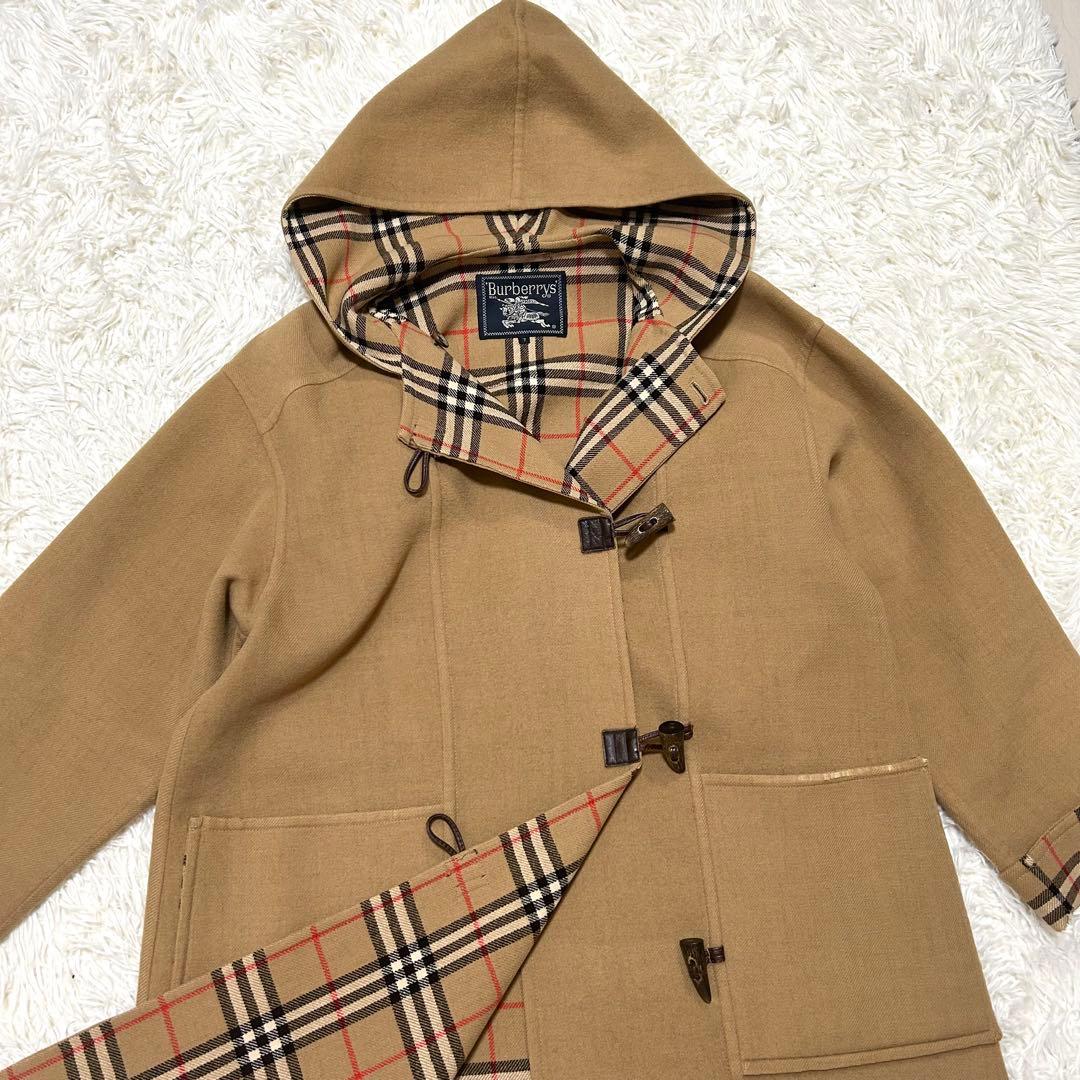 ✨カシミヤ混✨BURBERRY バーバリー　ダッフルコート　ノバチェック　S