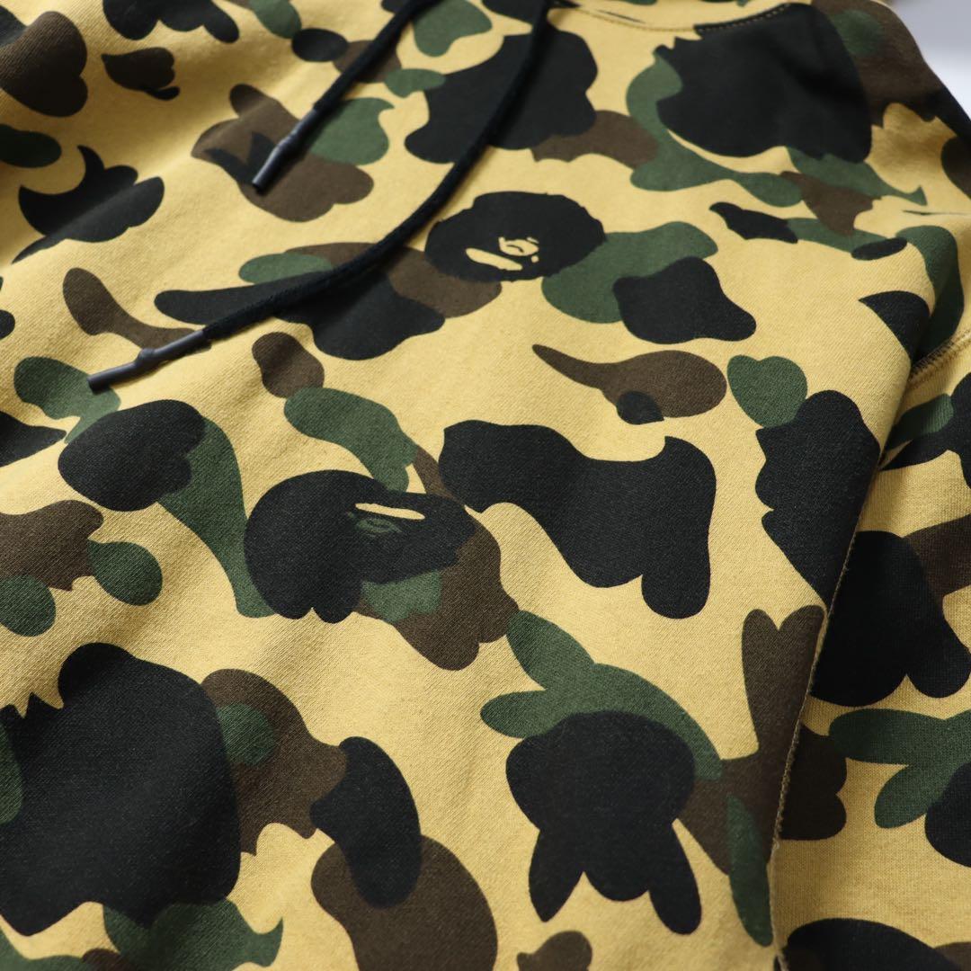 レア　A BATHING APE エイプ　1st カモ シャーク パーカー