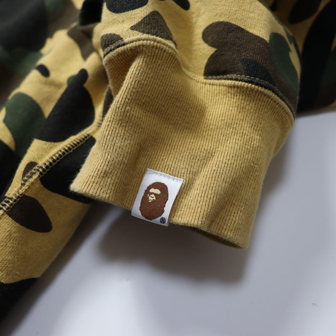 レア　A BATHING APE エイプ　1st カモ シャーク パーカー