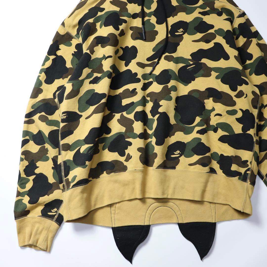 レア　A BATHING APE エイプ　1st カモ シャーク パーカー