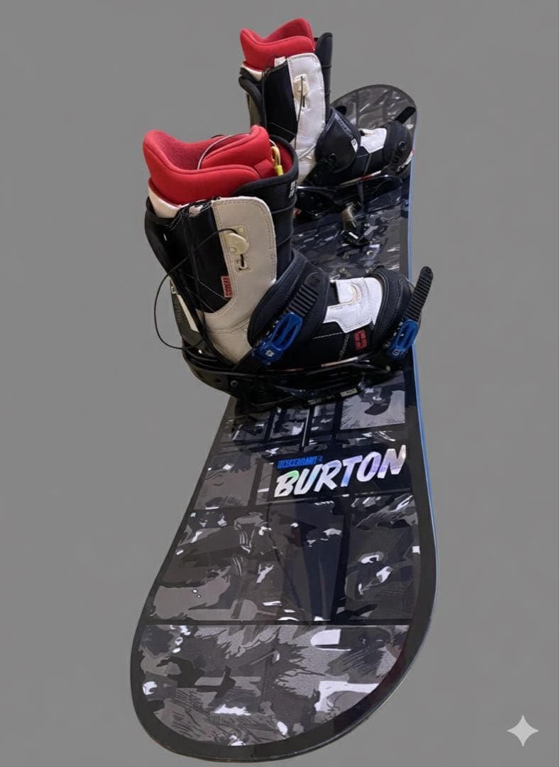 美品　BURTON バートン　初心者オススメ　メンズスノーボード　ケースセット