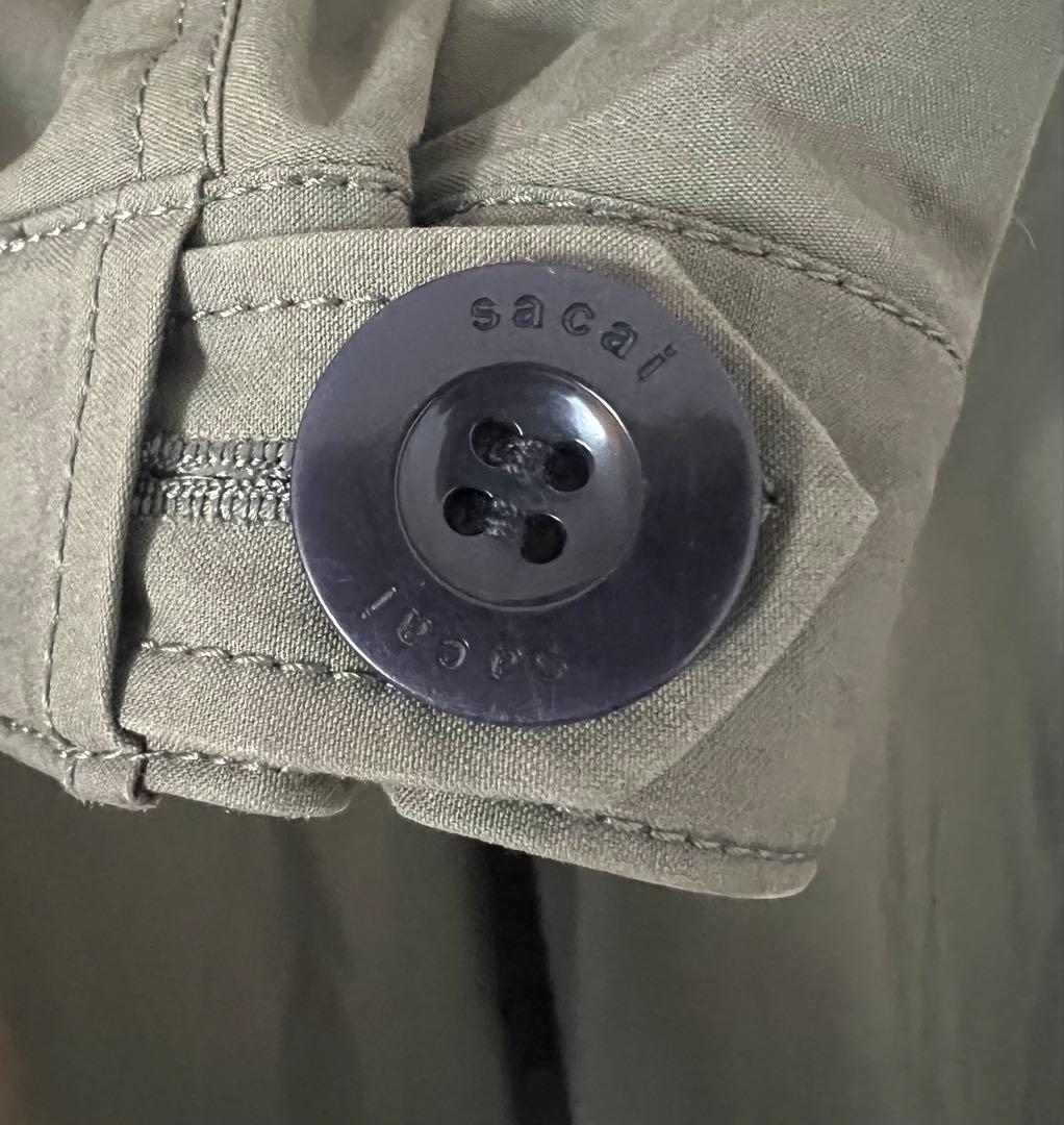 Sacai ダブルブレステッド　マルチボタンコート