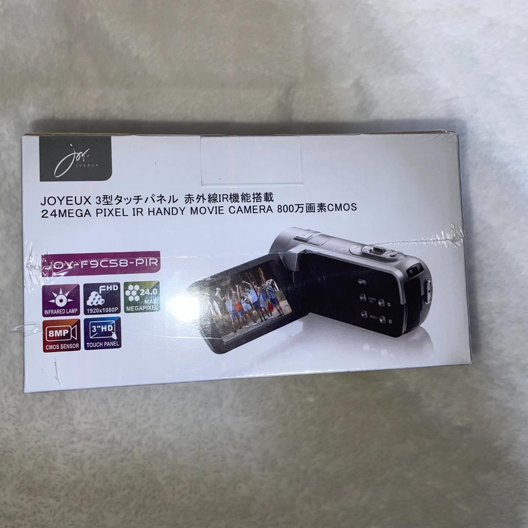 【新品・SD16GB付】JOYEUX IR機能搭載 ハンディビデオカメラ 黒色