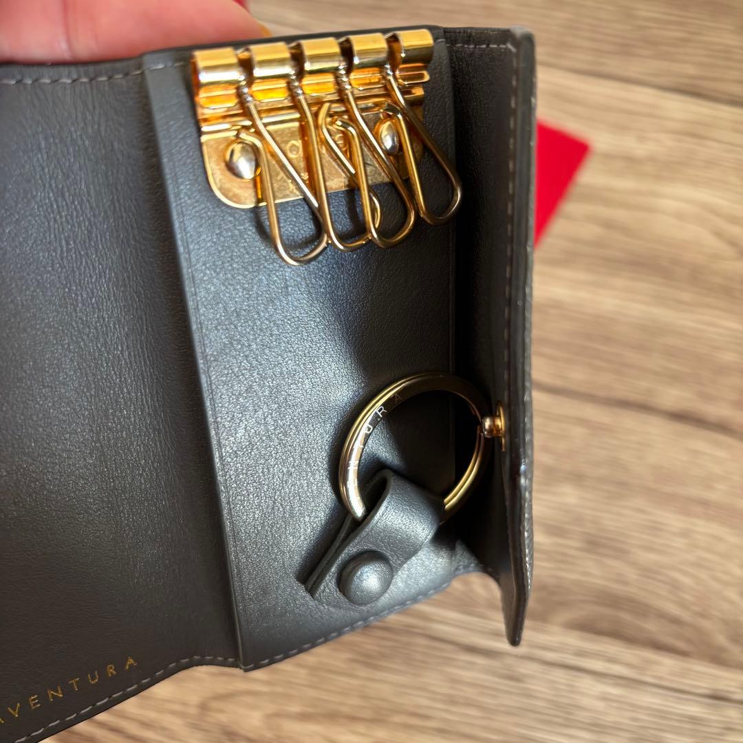 ボナベンチュラ　キーケース　グレー　レザーキーケース BONAVENTURA