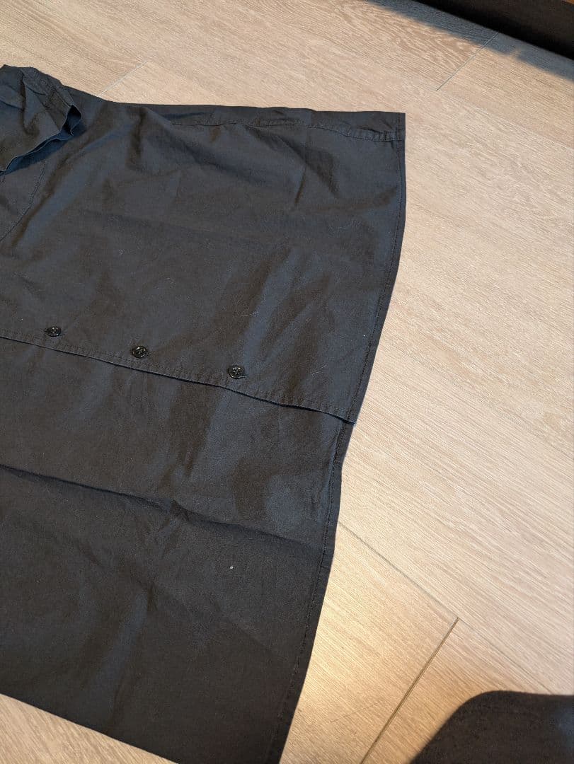 ラフシモンズ ブラック半袖シャツ 50