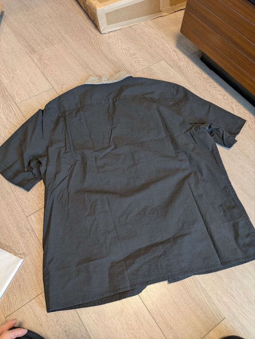 ラフシモンズ ブラック半袖シャツ 50