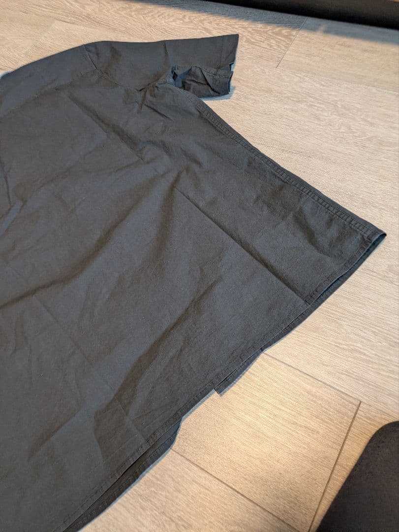 ラフシモンズ ブラック半袖シャツ 50