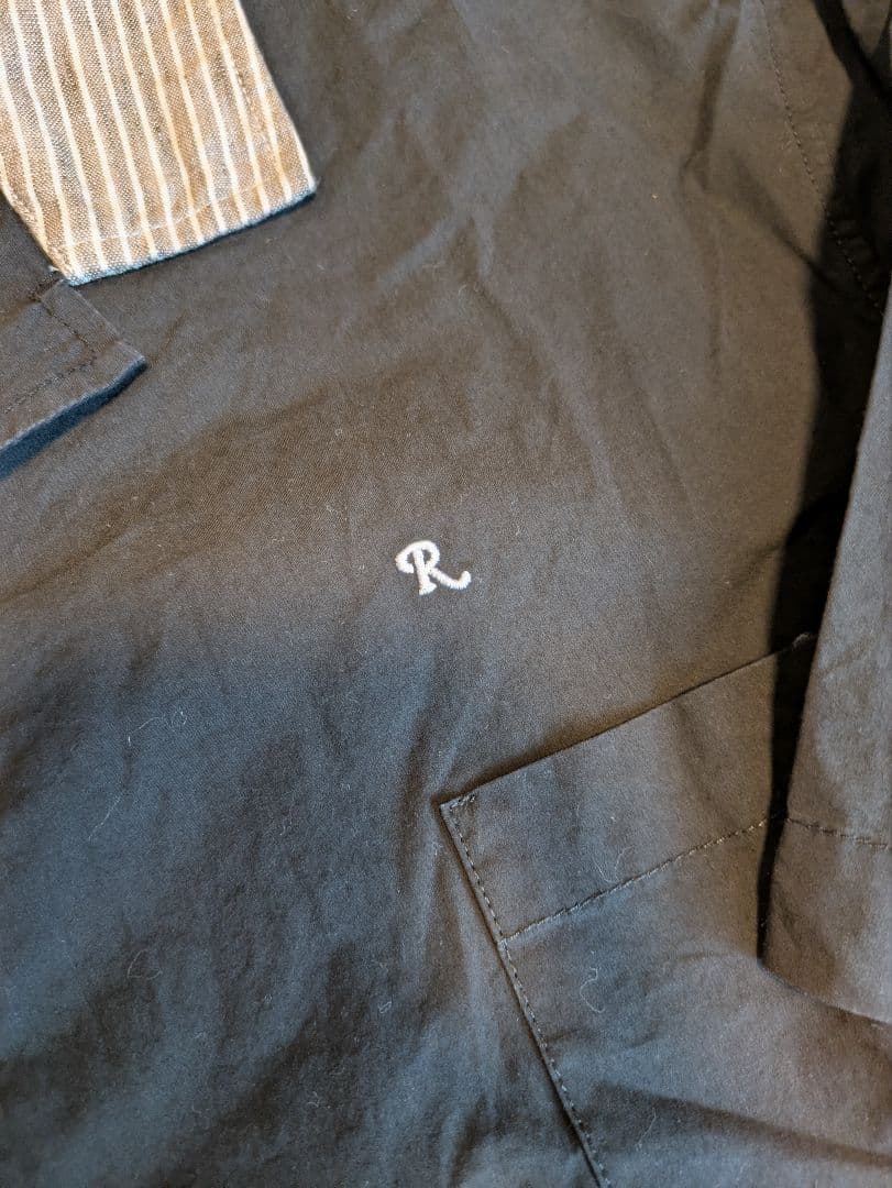 ラフシモンズ ブラック半袖シャツ 50