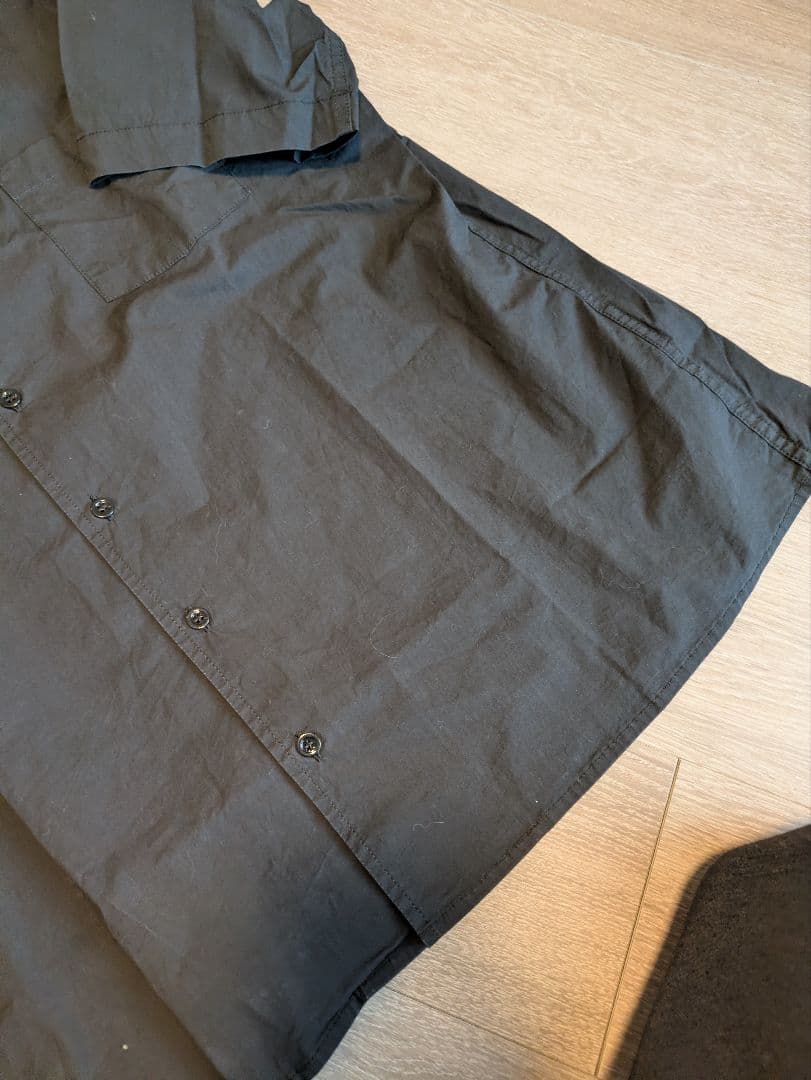 ラフシモンズ ブラック半袖シャツ 50