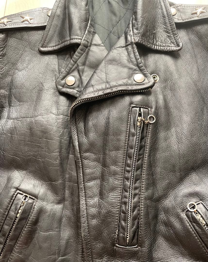 50s ビンテージ　レザーライダースジャケット