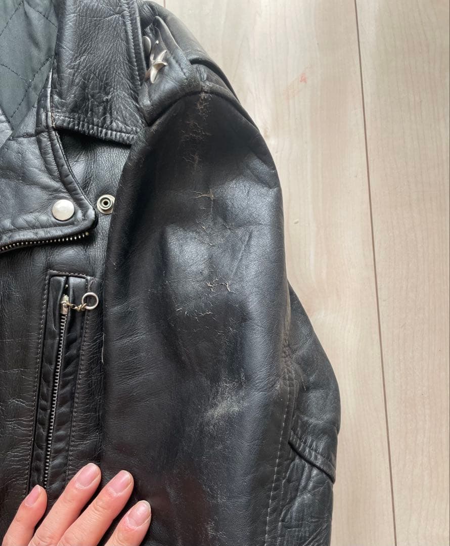 50s ビンテージ　レザーライダースジャケット