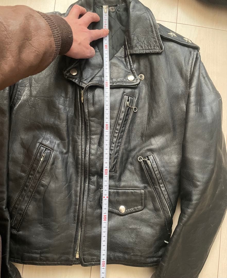 50s ビンテージ　レザーライダースジャケット