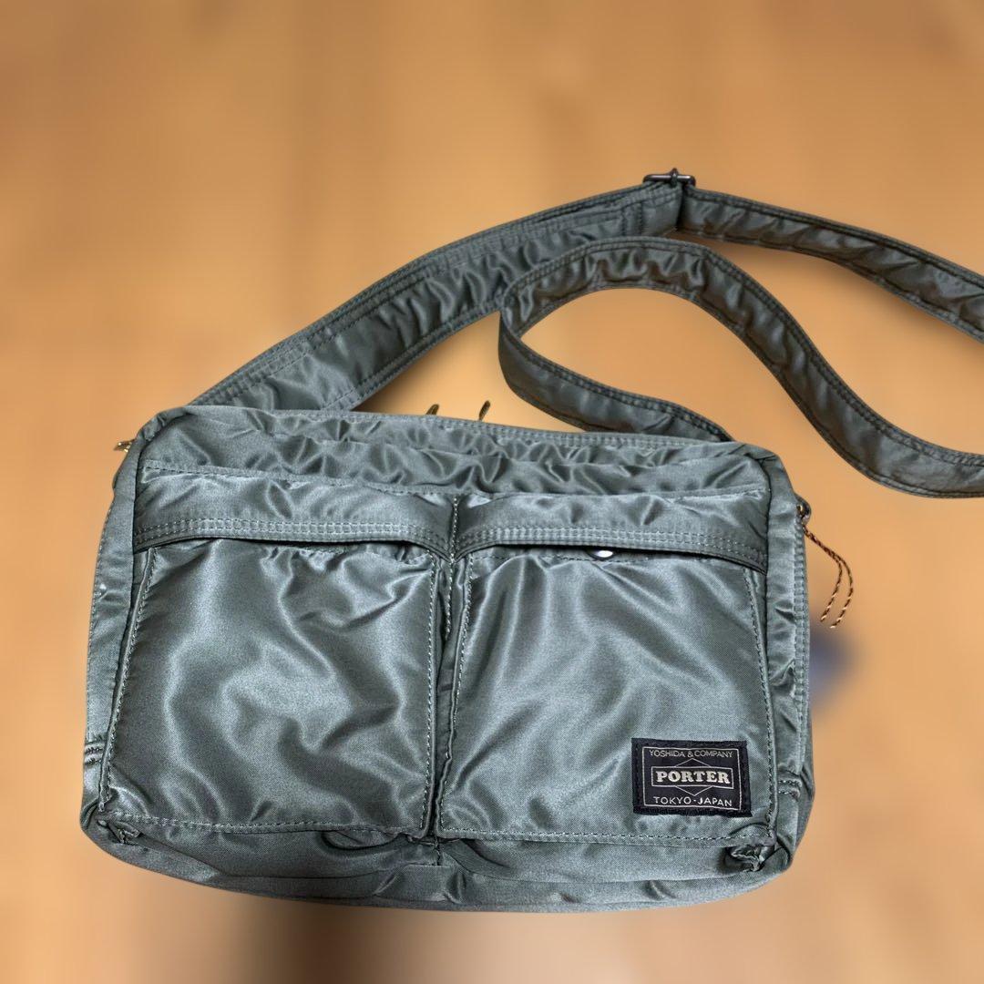 c*様 【PORTER】タンカー　スリングバッグ　 W zip セージグリーン