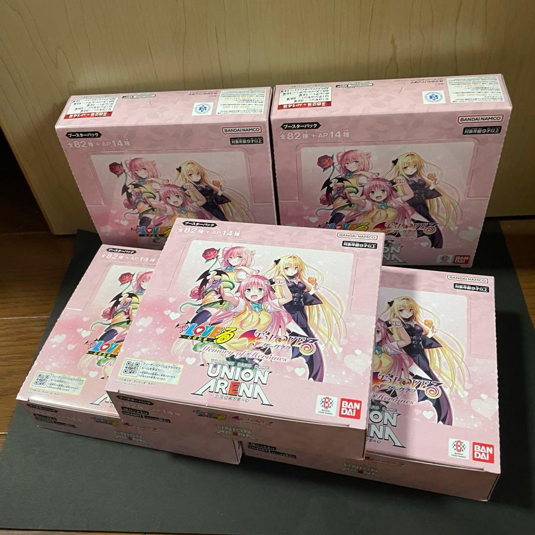 ToLOVEる BANDAI UNION ARENA 5BOX テープ付き
