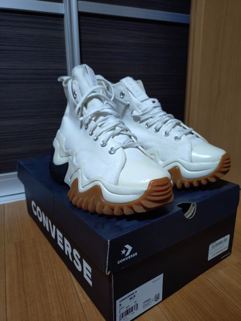 ♥nijikuru様コンバース　ランスターモーション 27センチ　ホワイト　ガム