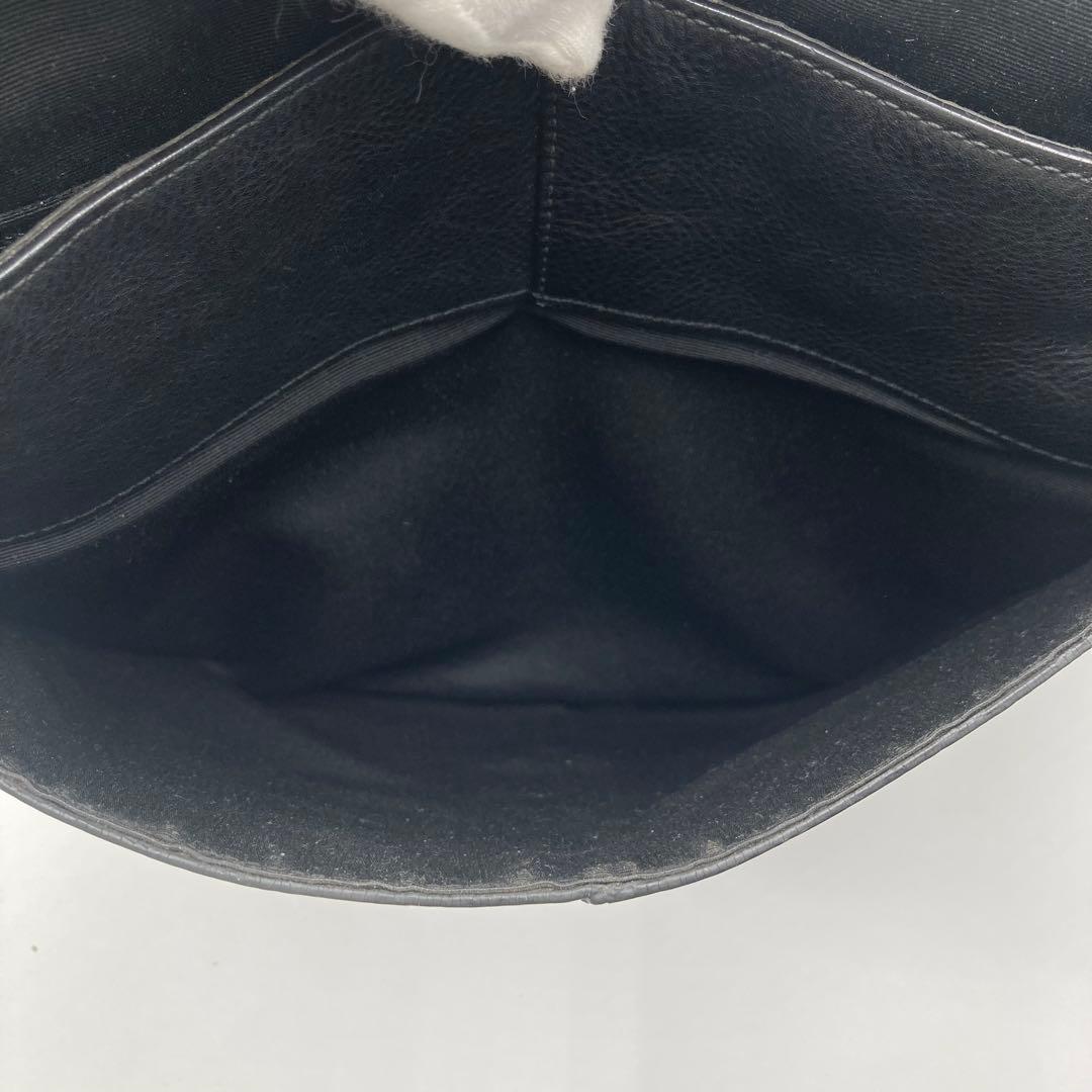 美品✨COACH コーチ メッセンジャーバッグ ヘリテージ レザー フラップ 黒