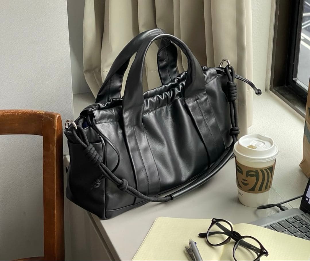 美品　イアパピヨネ　マルチウェイ巾着ボストンバッグ　ouchi企画