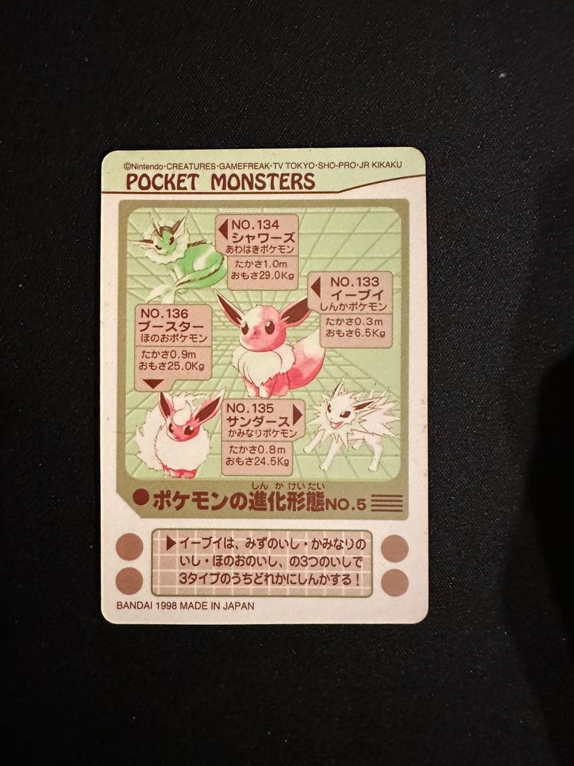 シールダス　サンダース　ブースター　イーブイ　シャワーズ