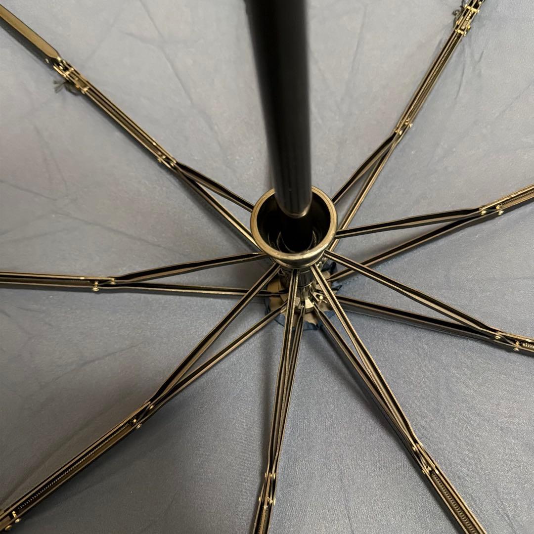 DAVEK SOLO ネイビー 高級 折りたたみ傘 自動開閉　未使用