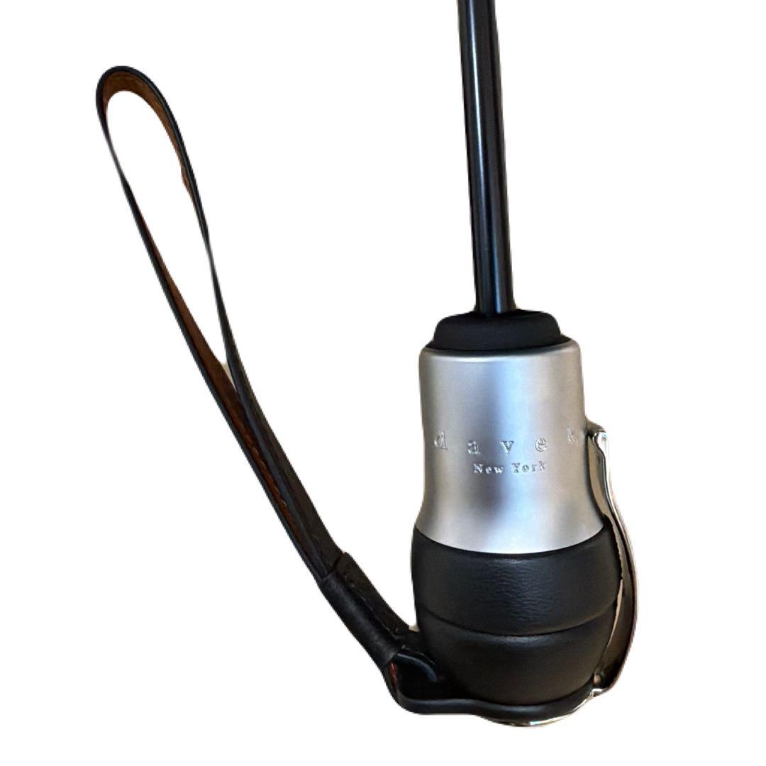 DAVEK SOLO ネイビー 高級 折りたたみ傘 自動開閉　未使用