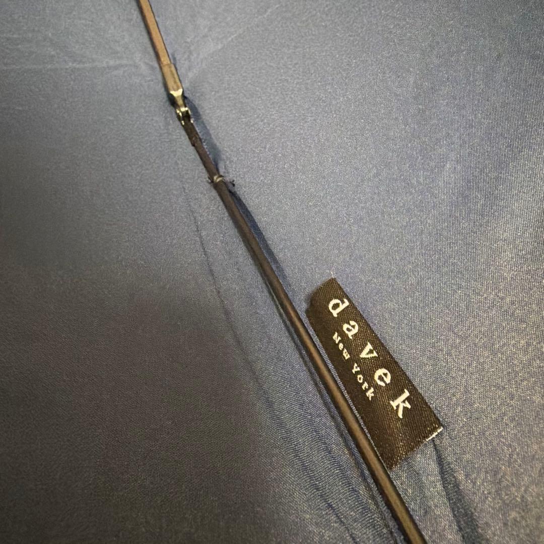 DAVEK SOLO ネイビー 高級 折りたたみ傘 自動開閉　未使用