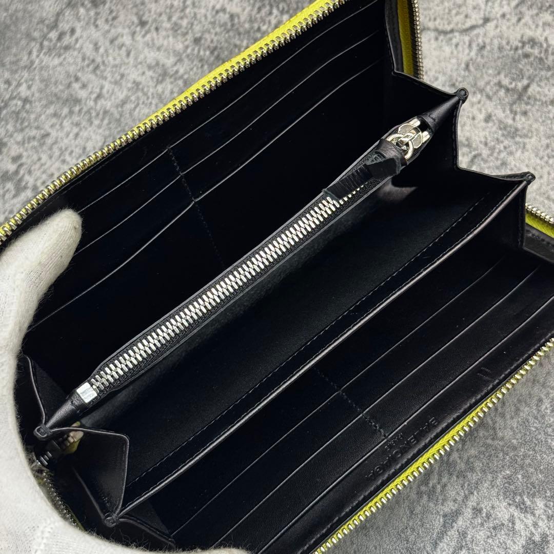 希少 極美品✨バレンシアガ エブリデイ リザード レザー ラウンドファスナー