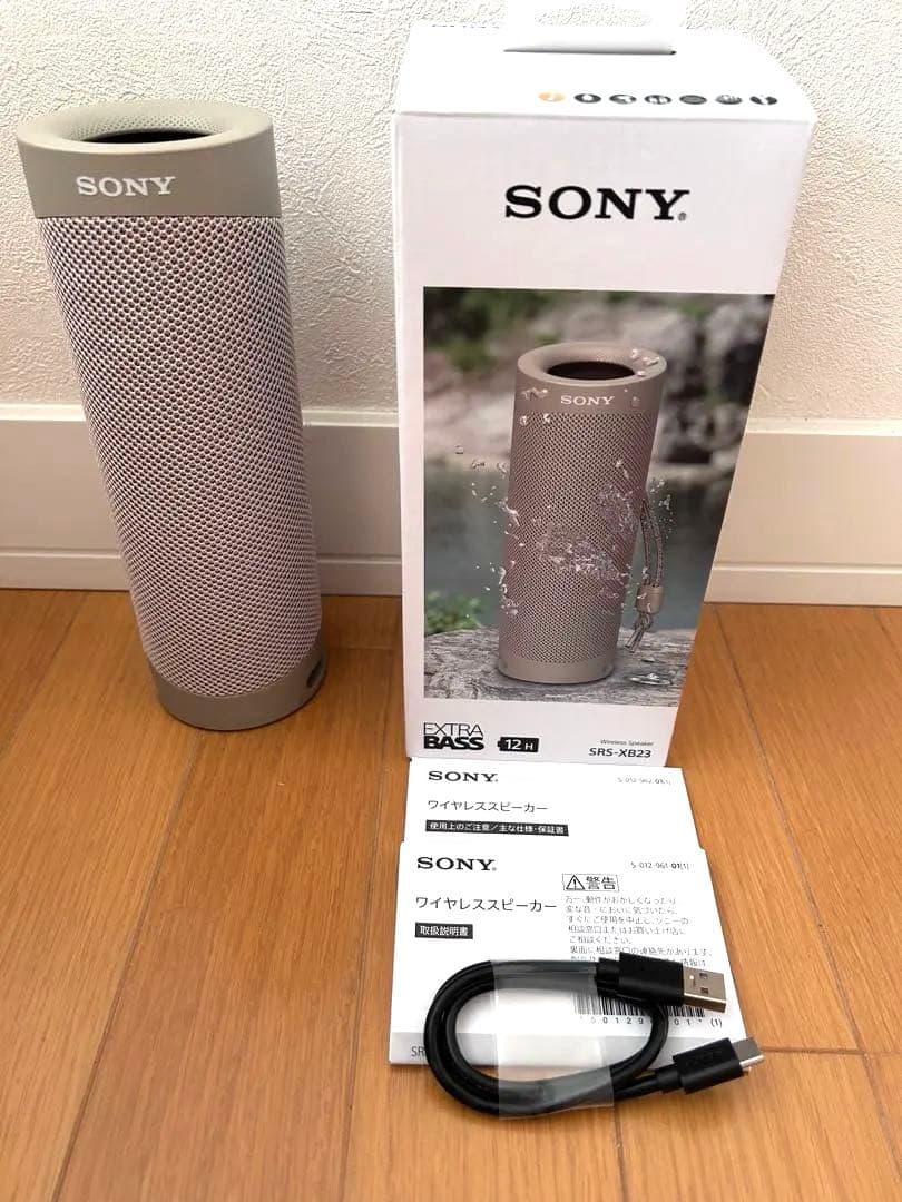 【ほぼ未使用】SONY SRS-XB23 Bluetoothスピーカー動作確認済