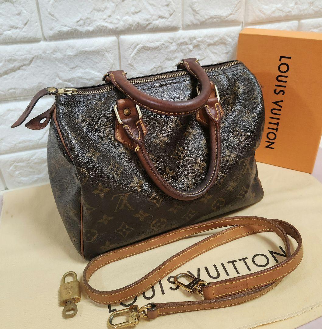 ルイヴィトン スピーディ25 ミニボストン ハンドバッグ ヴィンテージ加工
