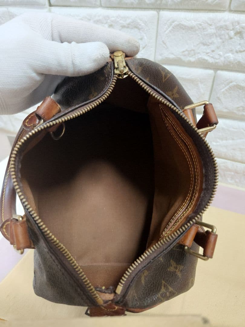 ルイヴィトン スピーディ25 ミニボストン ハンドバッグ ヴィンテージ加工