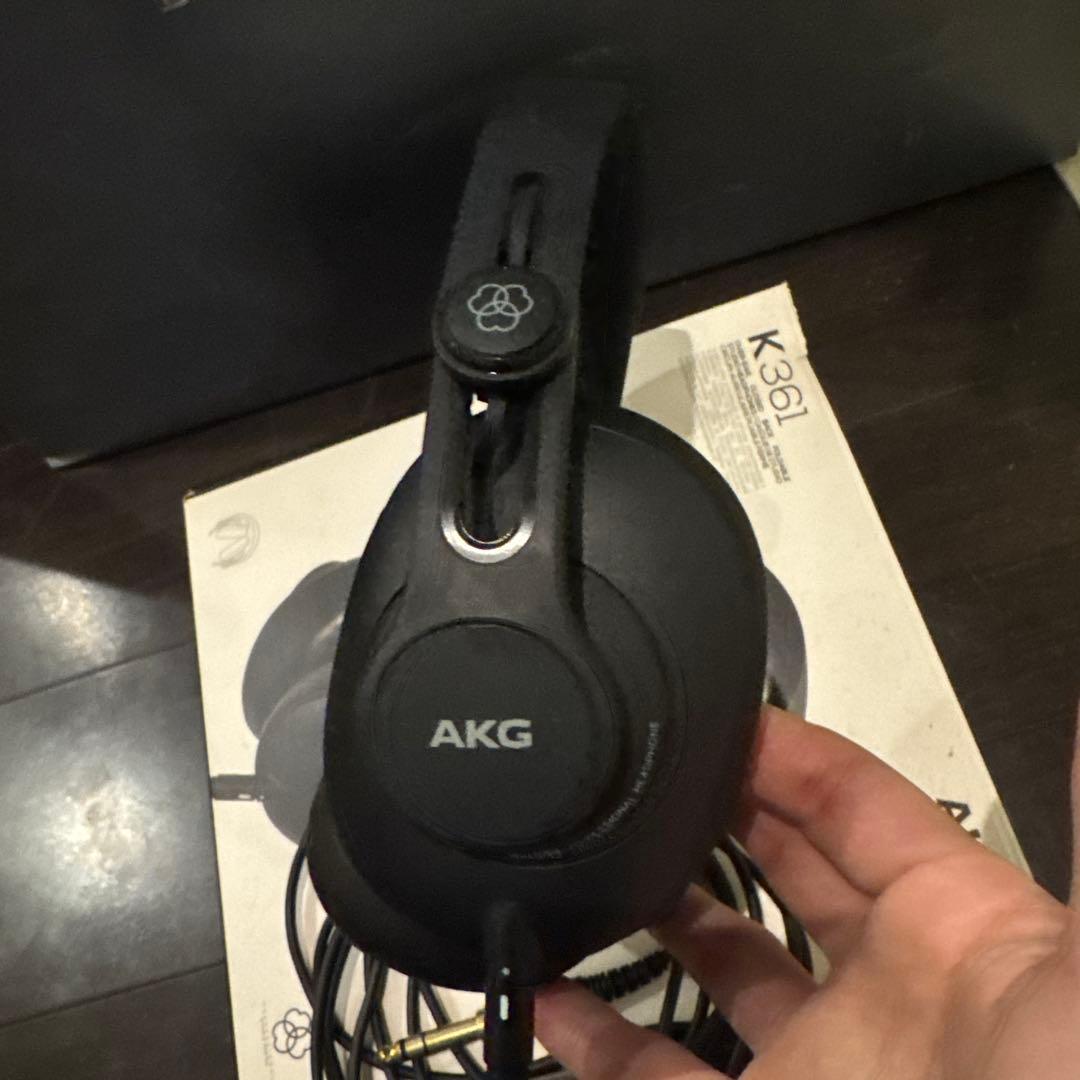 【美品】AKG K361 ブラック 有線ヘッドホン 元箱付き
