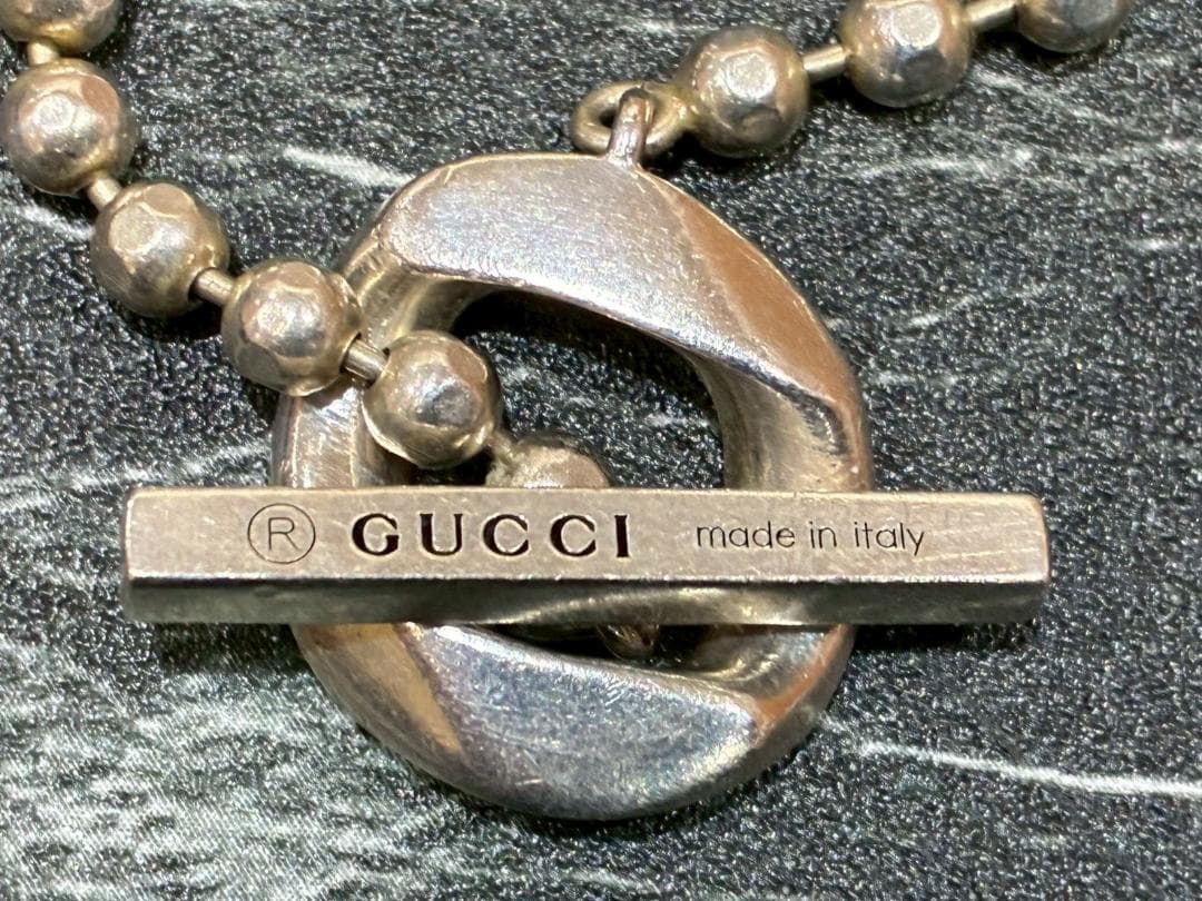 ♥【136】グッチ　ボールチェーン　ブレスレット　925