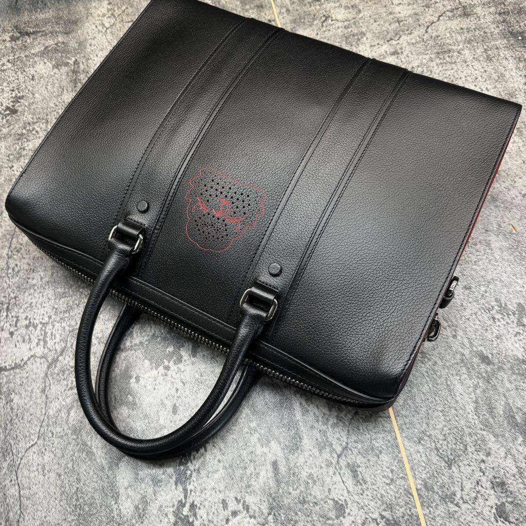 極美品 希少✨クリスチャンルブタン 2way ブリーフケース 斜め掛け レザー