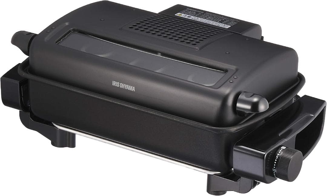 アイリスオーヤマ 無煙ロースター 平面プレート付 EMT-1103-B