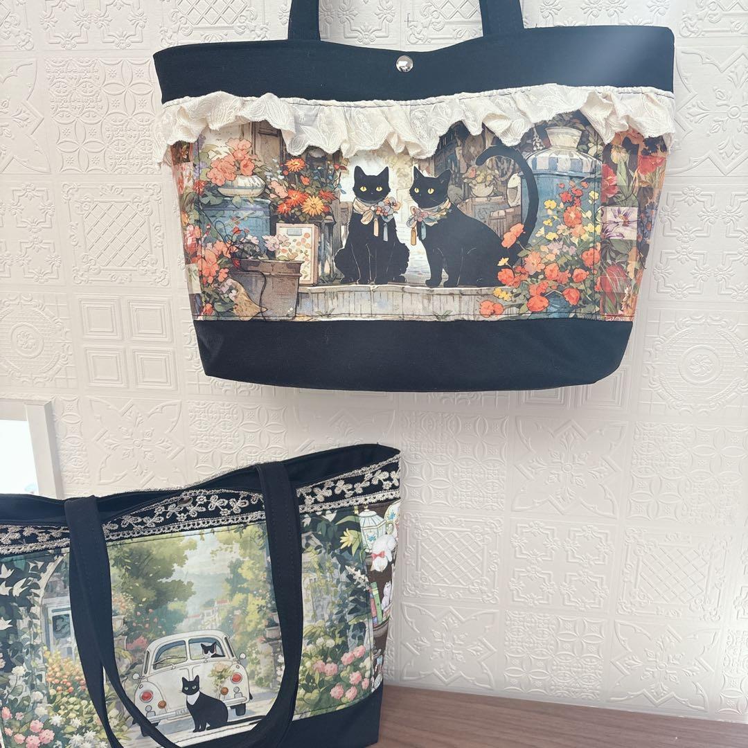 M3様オーダーページ♡猫柄♡リバティ♡ユキエモン♡トートバッグ2点♡