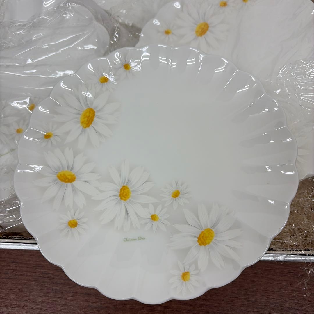 【未使用品】クリスチャンディオール　マーガレット柄　パーティセット　ヴィンテージ