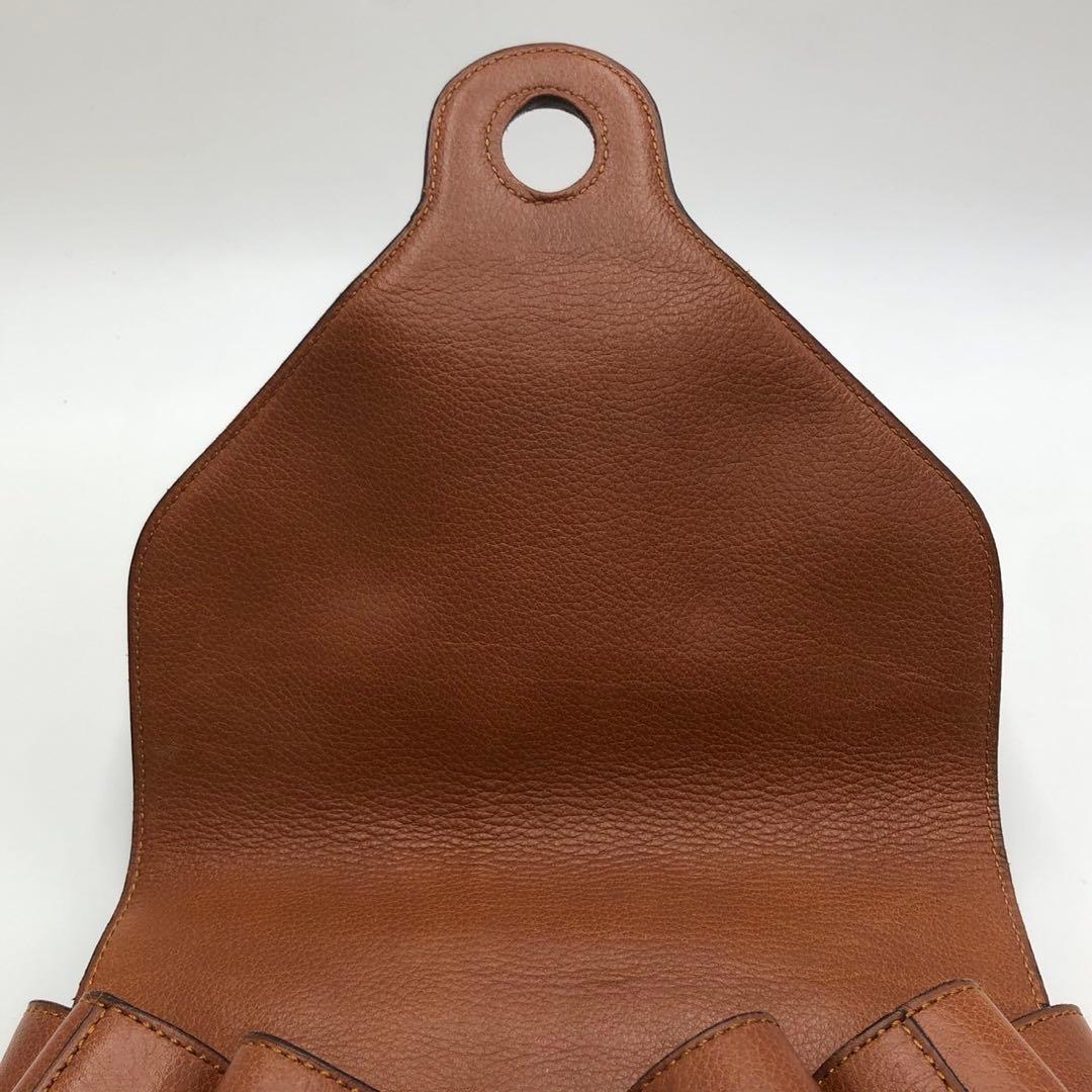 ［美品］デルヴォー カーフ レザー 本革 リュックサック バックパック