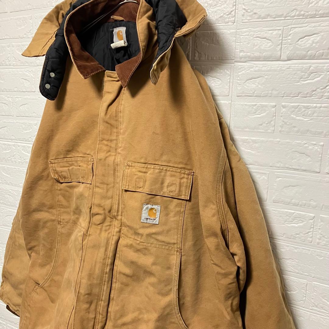 ●H13【US輸入】カーハート トラディショナルコート ブラウン系【2XL相当】
