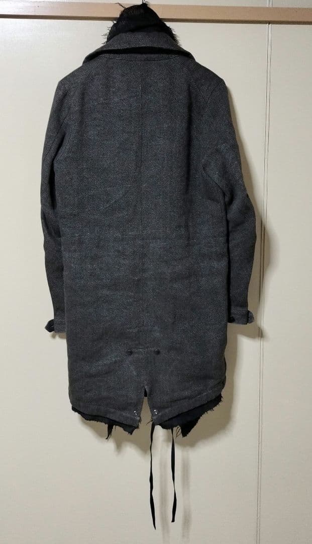 DIRAIN ブラック モッズコート リックオウエンスやJULIUSが好きな方