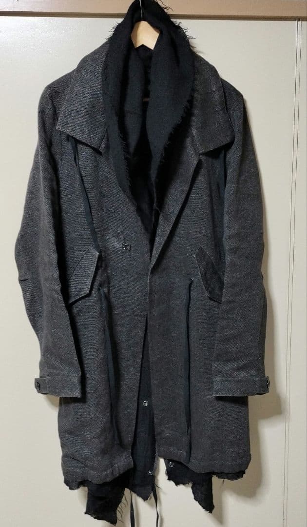 DIRAIN ブラック モッズコート リックオウエンスやJULIUSが好きな方